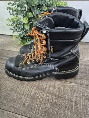Danner Quarry Steel Toe GTX 14504 Black Work Boots Mens Size 7.5D